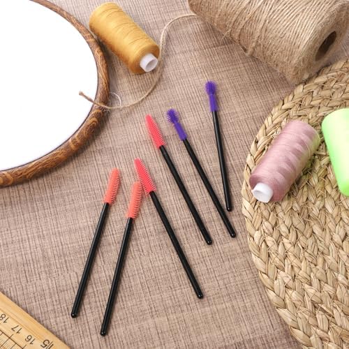 Juego de 12 Cepillos de Silicón para Limpieza de Rincones y Grietas - 3 Estilos para Máquina de Coser, Teclado y Espacios Pequeños, Naranja, Morado y - imagen 5