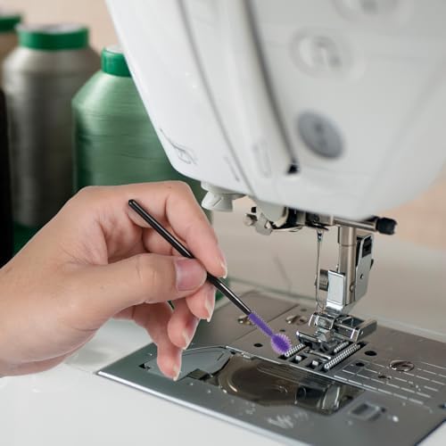 Juego de 12 Cepillos de Silicón para Limpieza de Rincones y Grietas - 3 Estilos para Máquina de Coser, Teclado y Espacios Pequeños, Naranja, Morado y - imagen 6