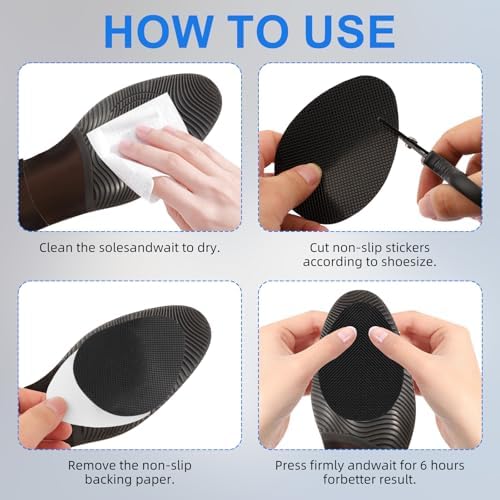 16 Piezas/8 Pares de Almohadillas Antideslizantes para Zapatos – Protectores Autoadhesivos para Tacones y Planos – Pegatinas Antideslizantes para - imagen 6