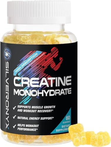 Gomitas de Creatina - 1000 MG (1g) de Creatina Monohidratada por Gummy - Mejor Creatina Micronizada, Sin Azúcar - 60 Gomitas de Limón para Hombres y - imagen 1