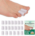 Protectores de Dedos de Silicón Pnrskter, 20 PZS (Mediano) Fundas de Gel para Dedos en Martillo, Callos y Ampollas – Cubiertas Suaves para Alivio del - imagen 1