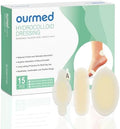 Tiras de Gel Hidrocoloides Ourmed, 15 Piezas, Almohadillas Adhesivas Impermeables para Ampollas en Dedos, Pies, Articulaciones y Recuperación de - imagen 1
