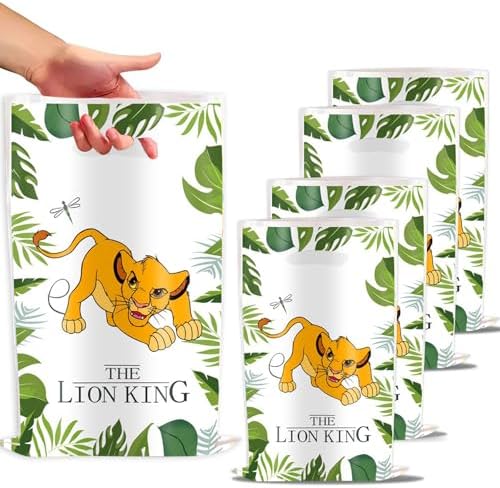OHLIGEI 30PCS Bolsas de Regalo de Animales de la Selva con León, Bolsas de Fiesta para Niños y Niñas, Favors de Cumpleaños Temática Safari - imagen 1