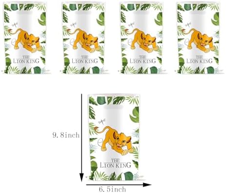 OHLIGEI 30PCS Bolsas de Regalo de Animales de la Selva con León, Bolsas de Fiesta para Niños y Niñas, Favors de Cumpleaños Temática Safari - imagen 2