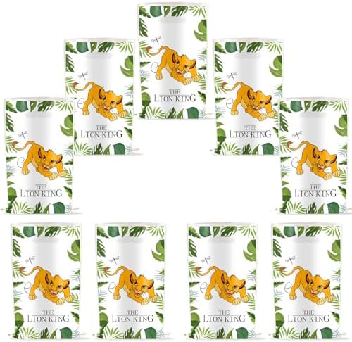 OHLIGEI 30PCS Bolsas de Regalo de Animales de la Selva con León, Bolsas de Fiesta para Niños y Niñas, Favors de Cumpleaños Temática Safari - imagen 3