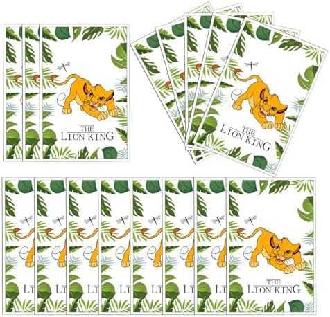 OHLIGEI 30PCS Bolsas de Regalo de Animales de la Selva con León, Bolsas de Fiesta para Niños y Niñas, Favors de Cumpleaños Temática Safari - imagen 4