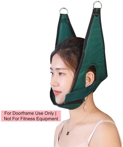 Dispositivo de Tracción Cervical para Alivio del Dolor de Cuello, Arnés de Tracción con Gancho para Terapia Física en Casa - imagen 2