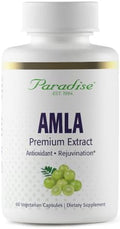 Amla de Paradise Herbs, 250 mg, Vitamina C Orgánica de Espectro Completo, Antioxidante, Suplemento Ayurvédico 60 Cápsulas Vegetarianas - imagen 1