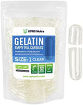 Cápsulas Vacías XPRS Nutra Tamaño 1 - 100 Piezas - Cápsulas de Gelatina Transparentes para Rellenar - Cápsulas de Bovina para Suplementos DIY - imagen 1