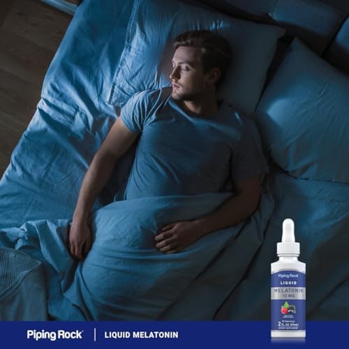 Piping Rock Melatonina Líquida 10mg | 2 fl oz | Gotas de Sabor Berry | Suplemento para Adultos Sin OGM y Sin Gluten - imagen 6