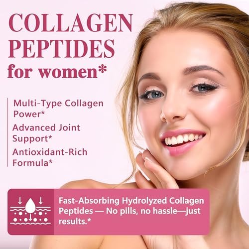 Colágeno Líquido Peptídico - Multi Colágeno para Mujeres Tipo I, II, III, V, X con Glucosamina, MSM y Ácido Hialurónico, Alta Absorción, Gotas para - imagen 4
