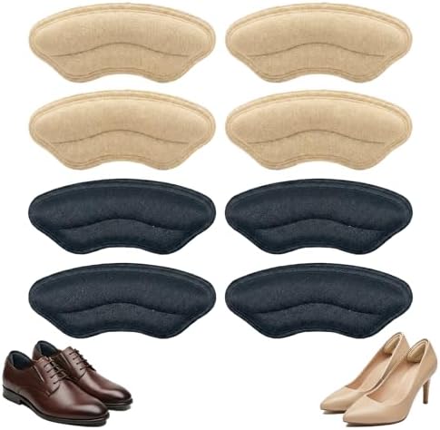 Plantillas Antideslizantes THSTOIC para Zapatos Grandes (4 Pares), Cojines y Protectores Adhesivos para Talones, Ideal para Botas, Zapatillas y Flats - imagen 1
