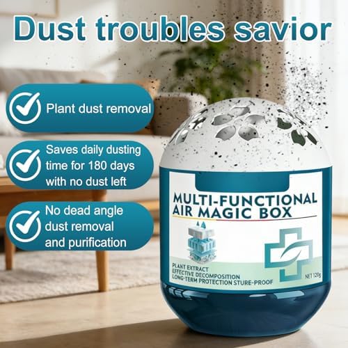Caja Mágica Purificadora de Aire Interior, Multi-Funcional, Recolección Automática de Polvo para Hogar, Fórmula de Extracto de Plantas (120g) - imagen 2