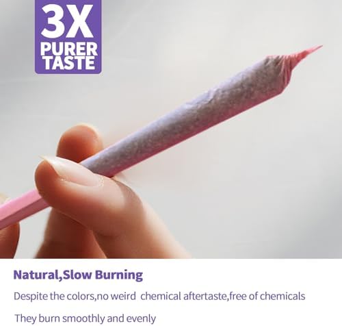 MUFSTILL 100 Piezas de Conos de Papel de Fumar Coloridos 108 MM | Conos Preenrollados Natural King Size con Cargador y Palitos de Empaque - imagen 3