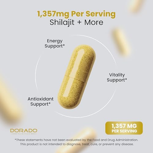 Suplemento de Shilajit para Hombres y Mujeres con Musgo Marino, Ashwagandha, Tongkat Ali, Boro, Zinc, PQQ, Pimienta Negra y Magnesio - Ácido Fulvico - imagen 4