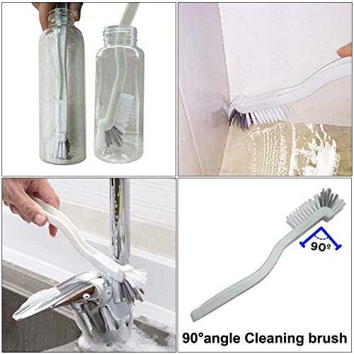 Juego de 5 Cepillos de Limpieza para Rincones, Cepillo Duro para Juntas, Ventanas, Azulejos, Esquinas de Fregadero y Grietas - imagen 2