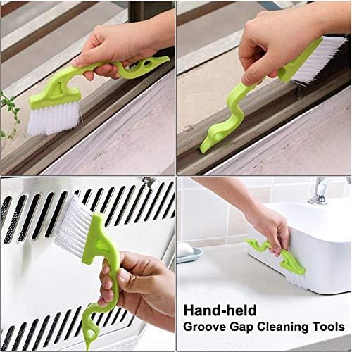 Juego de 5 Cepillos de Limpieza para Rincones, Cepillo Duro para Juntas, Ventanas, Azulejos, Esquinas de Fregadero y Grietas - imagen 3