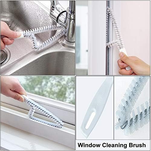Juego de 5 Cepillos de Limpieza para Rincones, Cepillo Duro para Juntas, Ventanas, Azulejos, Esquinas de Fregadero y Grietas - imagen 6