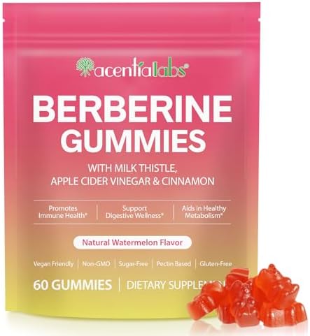 Suplemento de Berberina NIFEISHI, Gomitas Veganas Sin Azúcar con Canela de Ceilán y Cardo Mariano para Metabolismo, Energía y Salud Digestiva - Sabor - imagen 1