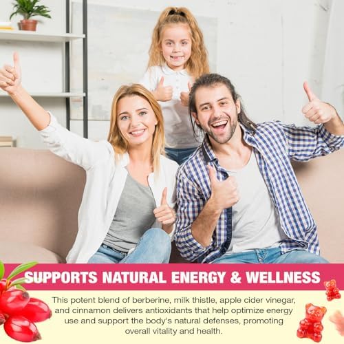Suplemento de Berberina NIFEISHI, Gomitas Veganas Sin Azúcar con Canela de Ceilán y Cardo Mariano para Metabolismo, Energía y Salud Digestiva - Sabor - imagen 8