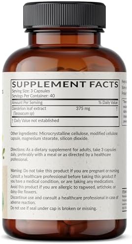 Extracto de Diente de León Futurebiotics, Hierba Diurética Tradicional, No GMO, 120 Cápsulas Vegetarianas - imagen 2