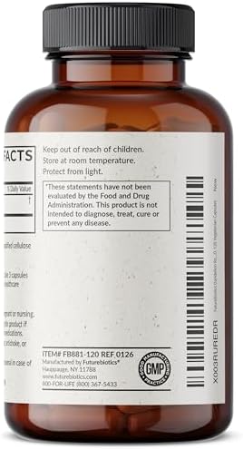 Extracto de Diente de León Futurebiotics, Hierba Diurética Tradicional, No GMO, 120 Cápsulas Vegetarianas - imagen 5