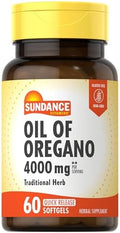 Sundance Aceite de Orégano en Softgels | 60 Cápsulas | Suplemento Herbal Natural | Fórmula Sin OGM y Sin Gluten - imagen 1