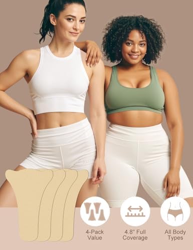 RIFAUM Adhesivo Mejorado para Mujeres | Protectores Sin Costura Súper Suaves, Inserto Anticamello para Traje de Baño y Leggings - Beige - imagen 5