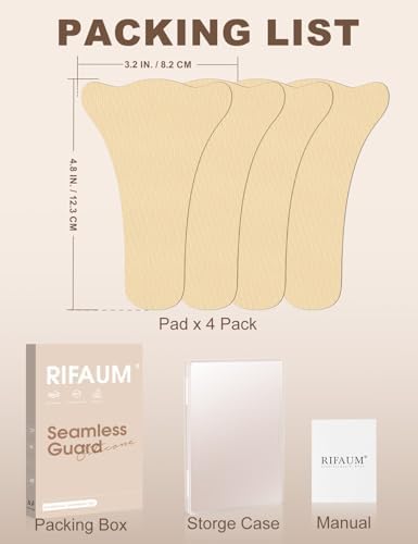 RIFAUM Adhesivo Mejorado para Mujeres | Protectores Sin Costura Súper Suaves, Inserto Anticamello para Traje de Baño y Leggings - Beige - imagen 6