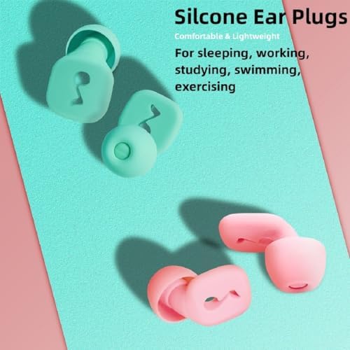 Tapones para oídos para dormir, 2 pares de tapones de silicona 32dB, cancelación de ruido, protección auditiva, natación y conciertos - imagen 7