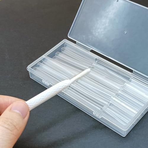 Kit de Reparación de Aglets YQSLBULKY para Cintas de Zapatos, 50 Piezas de Puntas Termocontraíbles para Tenis, Tapones de Cinta para DIY, Reemplazo - imagen 7