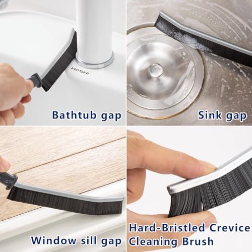 Juego de 12 Cepillos para Limpiar Rincones, Ideal para Baño, Cocina, Ventanas, Esquinas, Lavabos, Duchas, Grifos, Bañeras, Estufas de Gas y Azulejos - imagen 2