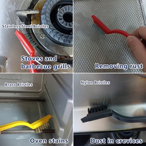Juego de 12 Cepillos para Limpiar Rincones, Ideal para Baño, Cocina, Ventanas, Esquinas, Lavabos, Duchas, Grifos, Bañeras, Estufas de Gas y Azulejos - imagen 3