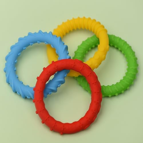 Pulseras Antiestrés y Collar Masticable para Niños y Adultos con Autismo - Juguetes Sensoriales 4 Piezas de Goma para Niños y Adolescentes - imagen 5