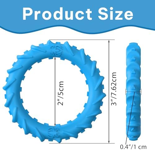 Pulseras Antiestrés y Collar Masticable para Niños y Adultos con Autismo - Juguetes Sensoriales 4 Piezas de Goma para Niños y Adolescentes - imagen 6