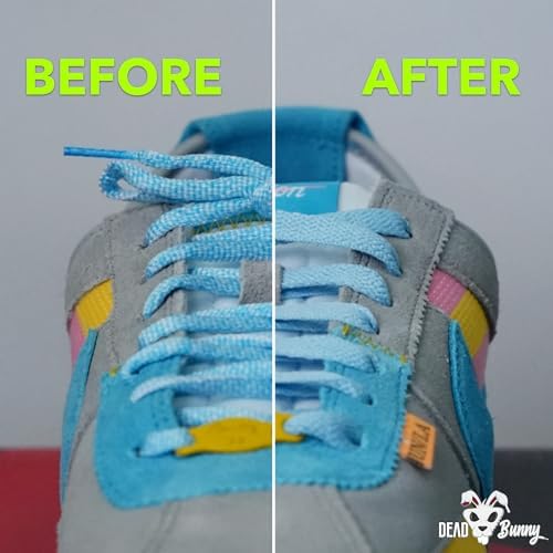Dead Bunny - Anclajes para cordones sin nudos - ¡Nunca más ates tus agujetas (8 piezas)! ¡Mira mamá, sin orejas de conejo! - imagen 5