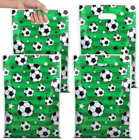Bolsas de Regalo de Fútbol Peony Man 60 PCS - Bolsas de Plástico para Fiesta, Dulces y Sorpresas para Eventos Deportivos y Cumpleaños - imagen 1