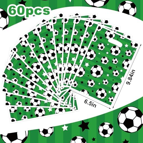 Bolsas de Regalo de Fútbol Peony Man 60 PCS - Bolsas de Plástico para Fiesta, Dulces y Sorpresas para Eventos Deportivos y Cumpleaños - imagen 2