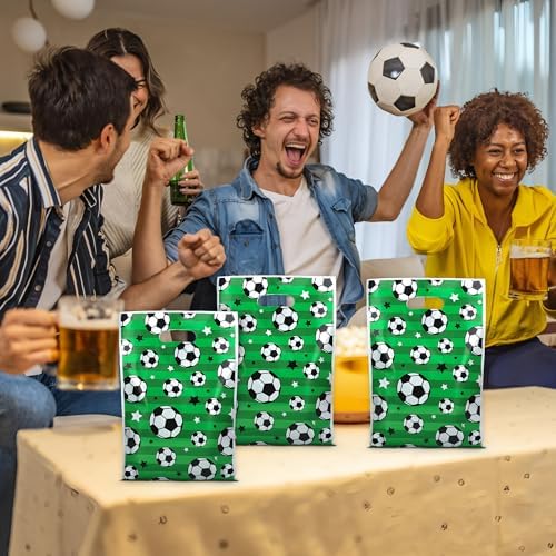 Bolsas de Regalo de Fútbol Peony Man 60 PCS - Bolsas de Plástico para Fiesta, Dulces y Sorpresas para Eventos Deportivos y Cumpleaños - imagen 5
