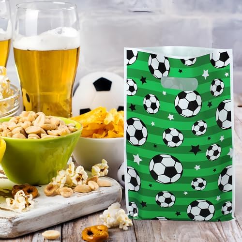Bolsas de Regalo de Fútbol Peony Man 60 PCS - Bolsas de Plástico para Fiesta, Dulces y Sorpresas para Eventos Deportivos y Cumpleaños - imagen 6