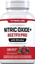 Cápsulas de Raíz de Remolacha Fitness Labs Nitric Oxide | Con Nitratos | 120 Contenido | Precursor de Óxido Nítrico | Beetfit Pro | Suplemento - imagen 1