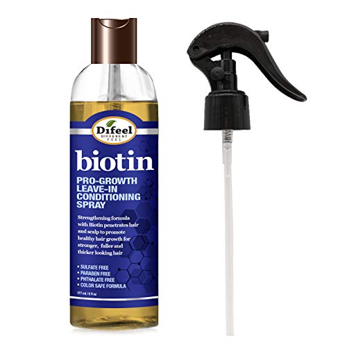 Tratamiento Acondicionador Difeel Pro-Growth con Biotina sin Enjuague 6 oz. con Spray y Tapón Dosificador - imagen 1