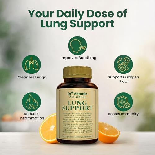 Desintoxicación Pulmonar para Fumadores, Limpieza 10 en 1 con Hoja de Mullein, Vitamina C, Butterbur y Quercetina - Suplemento para Salud - imagen 2