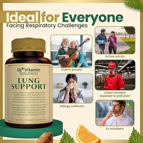 Desintoxicación Pulmonar para Fumadores, Limpieza 10 en 1 con Hoja de Mullein, Vitamina C, Butterbur y Quercetina - Suplemento para Salud - imagen 4