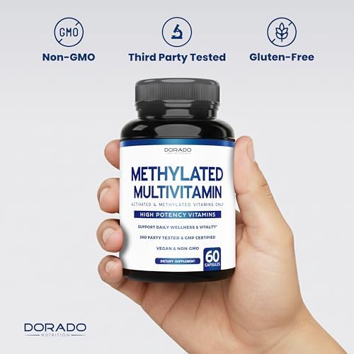 Multivitamínico Metilado (Vitaminas Metiladas y Activadas - Complejo B Metilado con Trimetilglicina (TMG) y Metilfolato) - Suplemento MTHFR Sin OGM y - imagen 7