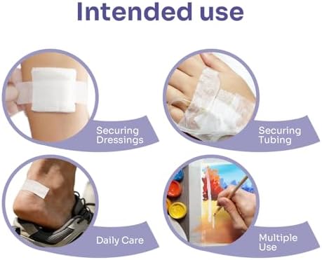 Cinta Quirúrgica Conkote de Papel, 4 Rollos, 1 x 10 Yardas, Cinta Médica para Cuidado de Heridas, Libre de Látex y Hipoalergénica - imagen 6