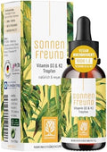 Gotas Líquidas de Vitamina D3 K2 Vegana NATURTREU con Aceite MCT para Adultos (240 Porciones) - Vitamina D K2 MK7 Natural, No GMO y Formulada por un - imagen 1