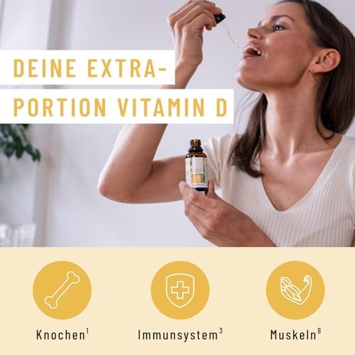 Gotas Líquidas de Vitamina D3 K2 Vegana NATURTREU con Aceite MCT para Adultos (240 Porciones) - Vitamina D K2 MK7 Natural, No GMO y Formulada por un - imagen 3