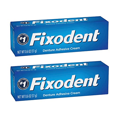 Crema Adhesiva para Dentaduras Fixodent Secure, 0.6 oz (Paquete de 2) - imagen 1