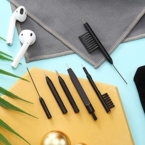 Kit de Limpieza para Audífonos de 7 Piezas, Cepillo Limpiador con Imán y Bolsa de Terciopelo - imagen 6